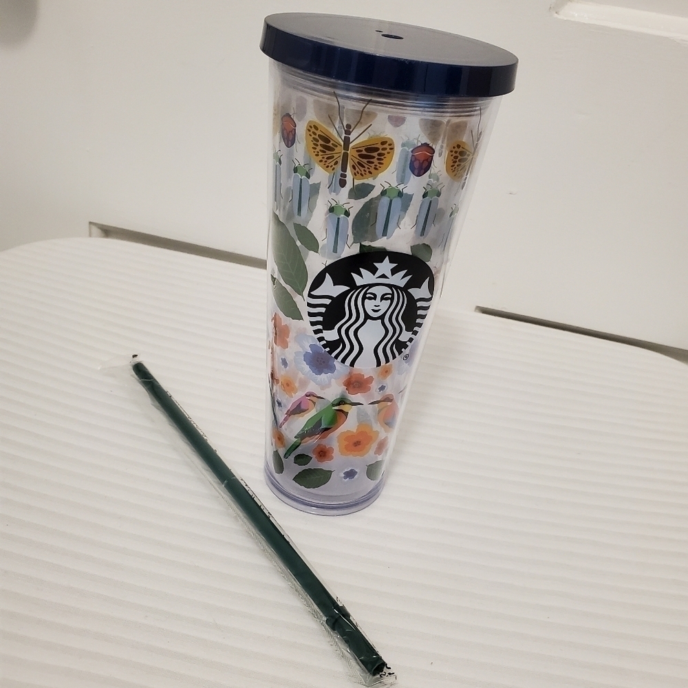 Starbucks 2020 Butterflies, Birds, & Bugs 24 oz. COLD LIQUID tumbler
